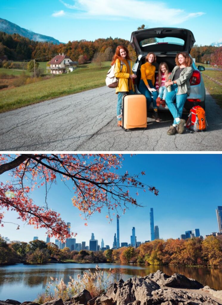 a fall road trip and fall city break