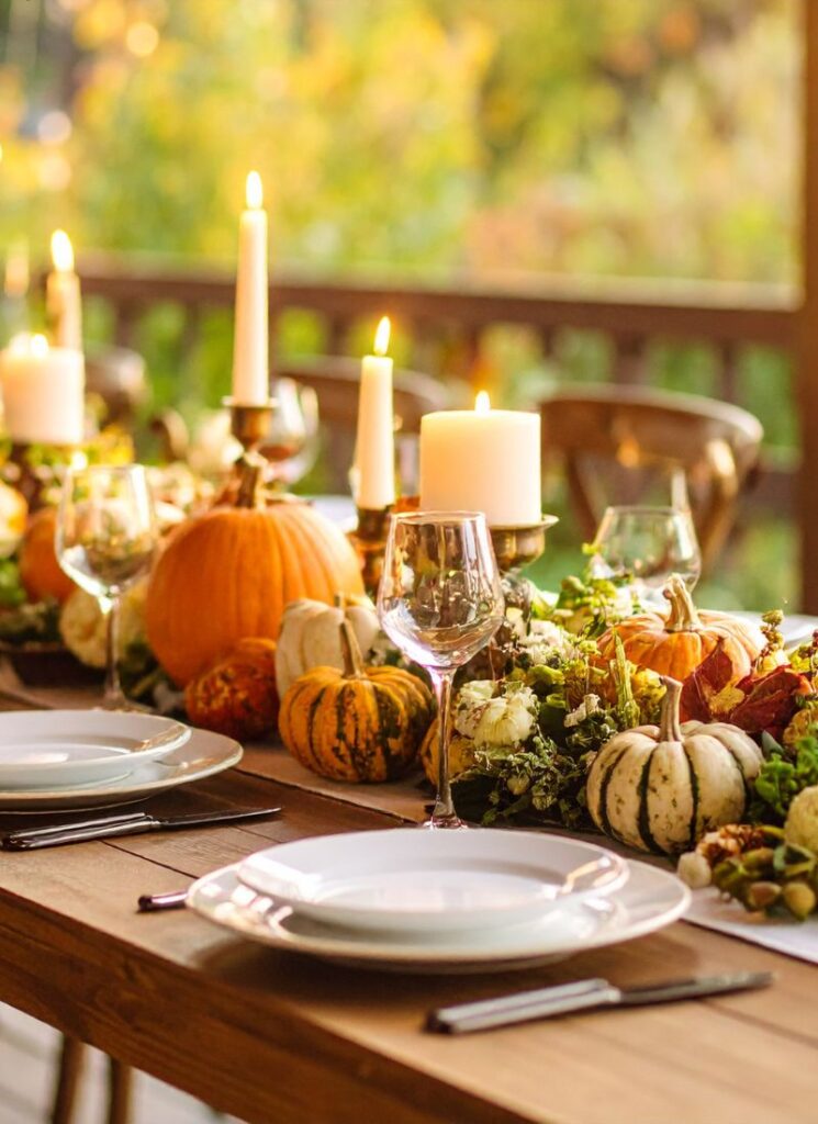 a pumpkin patch dinning